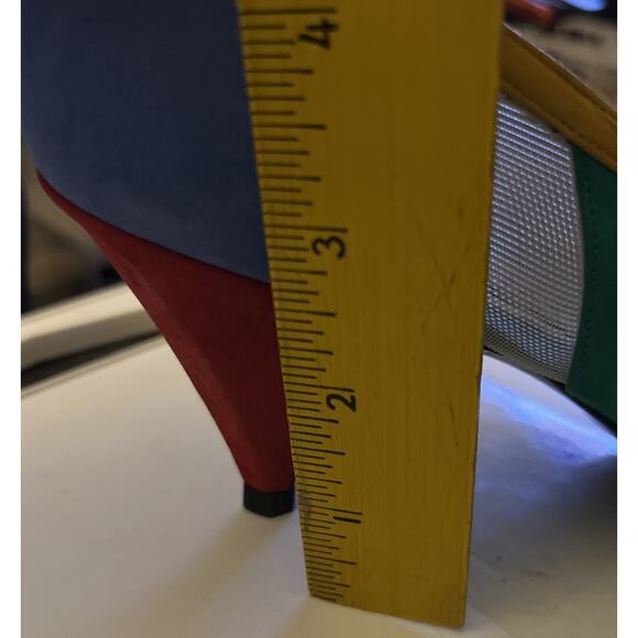 Stuart Weitzman Women's 8.5M Multicolor Suade Leather Pumps 3” Heel - Picture 12 of 15